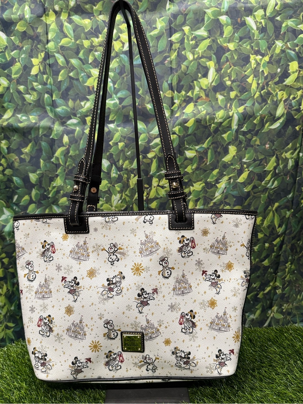 Dooney & Bourke Disney Parks Mickey & Minnie Holiday 2020 Tote Bag